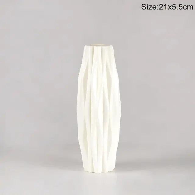 Nordic-Waves-Tall-Vase-White Elegant and Modern Nordic Flower Vase My Helestia 