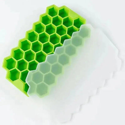 Green-1-Unit FrostPro 37-Cube Silicone Ice Tray Set My Helestia 