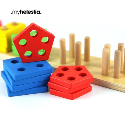close up GeoShape Stacker myHelestia 