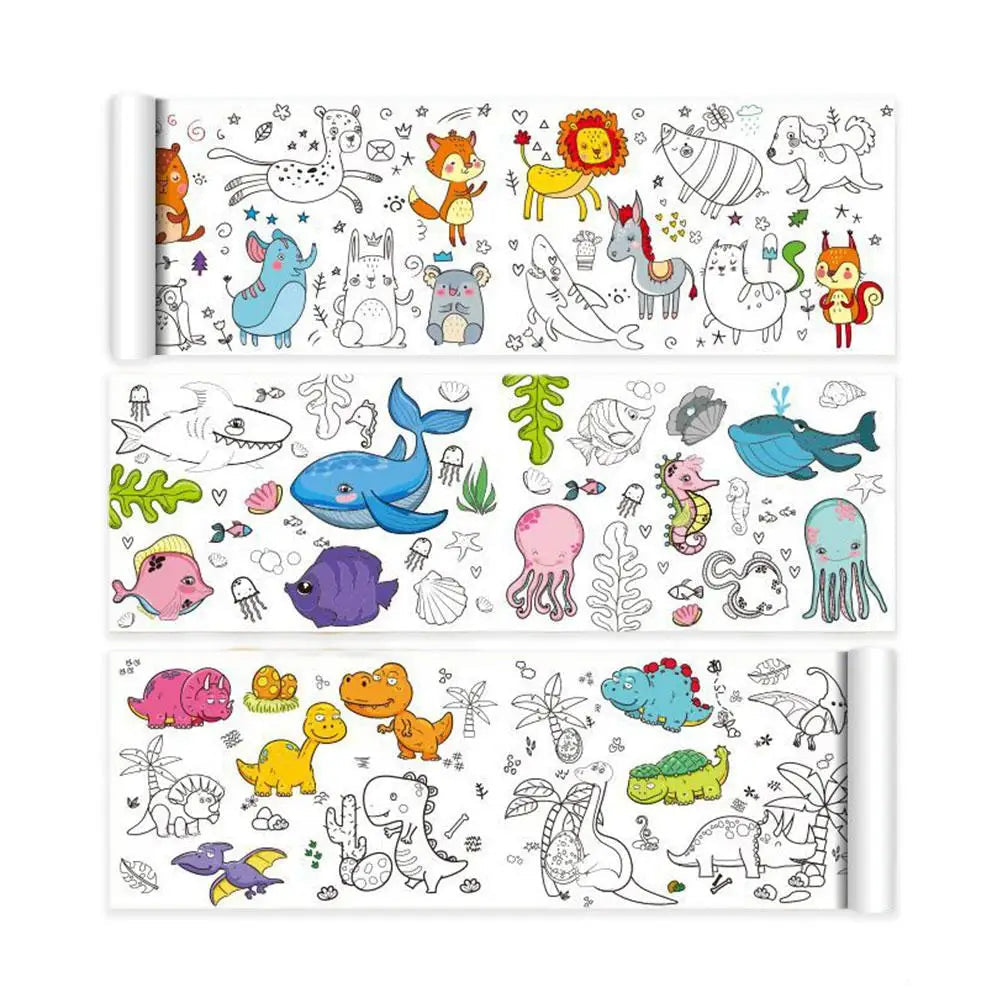 Animals-CN Giant Graffiti Art Roll for Kids myHelestia 