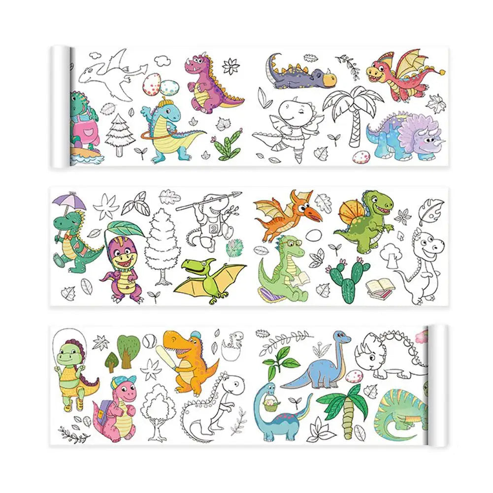 Dinosaurs-CN Giant Graffiti Art Roll for Kids myHelestia 