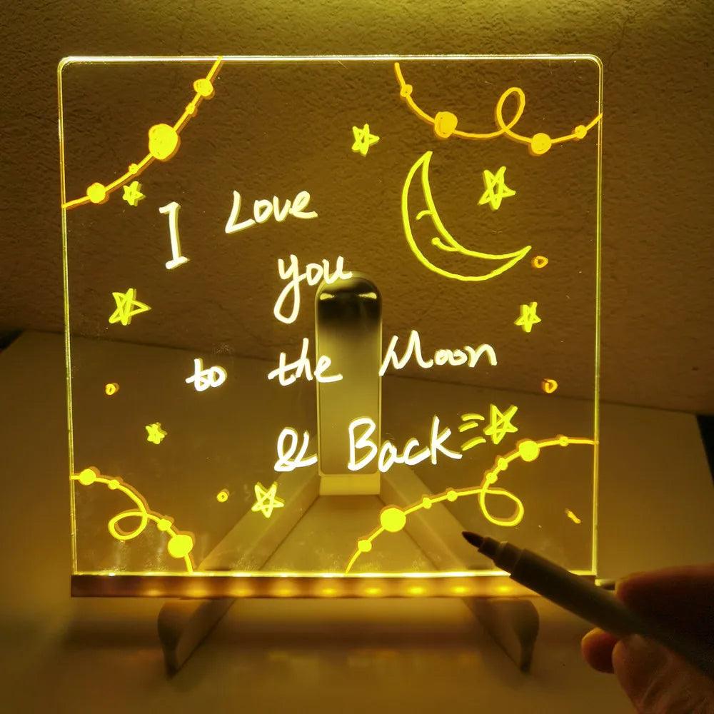 GlowNote Personalized LED Message Board My Helestia 