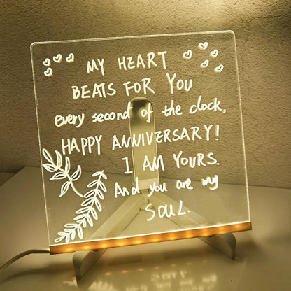 GlowNote Personalized LED Message Board My Helestia 