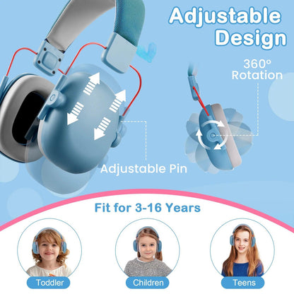 sizes and who it fits KidComfort Noise-Blocking Earmuffs myHelestia 