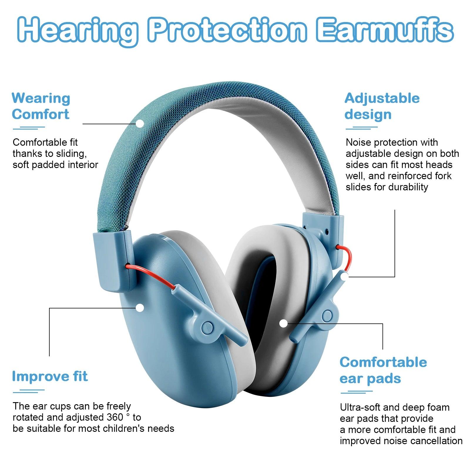 features KidComfort Noise-Blocking Earmuffs myHelestia 