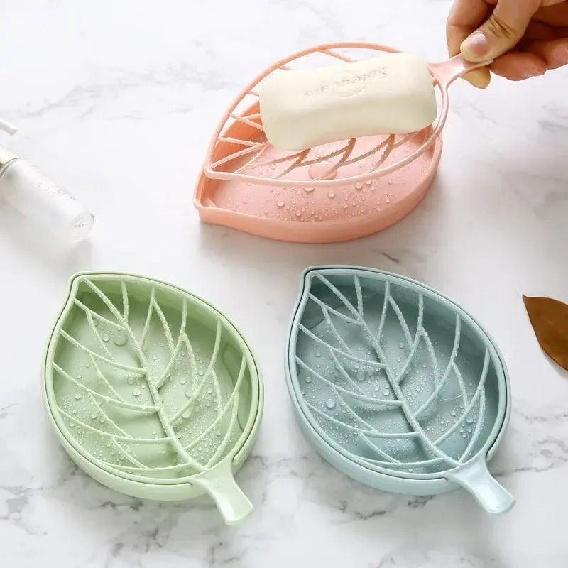 Leaf-Shaped Soap Holder and Draining Rack My Helestia 