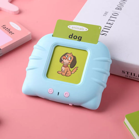 Blue Learn & Play Talking Flashcard Machine myHelestia 