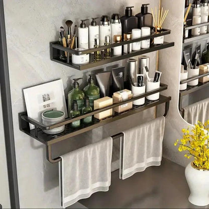 Luxe Brushed Gold Bathroom Shelf My Helestia 