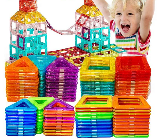 Magnetic WonderBlocks: The Ultimate Kids' Building Kit myHelestia 