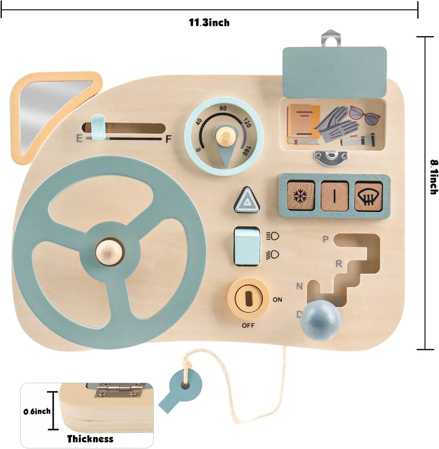 Style-A Montessori Car Adventure Busy Board myHelestia 