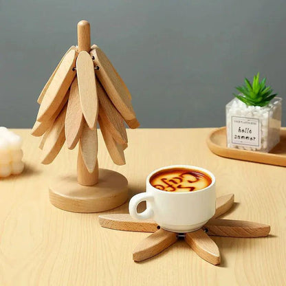 Nature’s Embrace Wooden Trivet Set My Helestia 