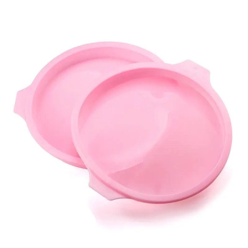 8in-pink-2pcs Perfect Bake Silicone Cake Pan Set My Helestia 