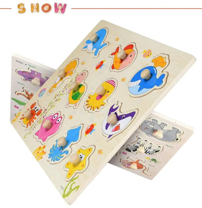 Play & Learn Wooden Puzzle Set My Helestia 