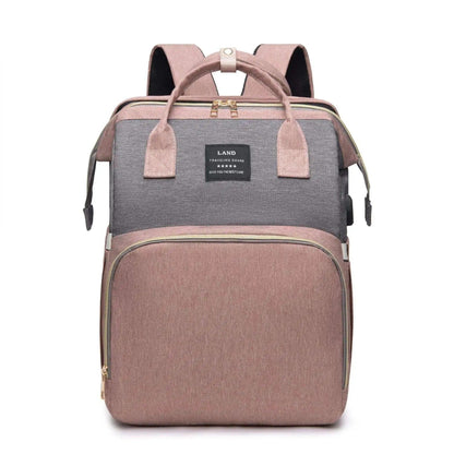 Rose Gold Delight Model of the Pro Diaper Backpack - myHelestia