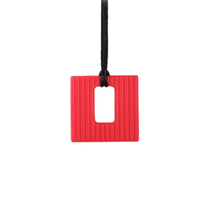 Red Square Silicone Chewable Toy myHelestia 