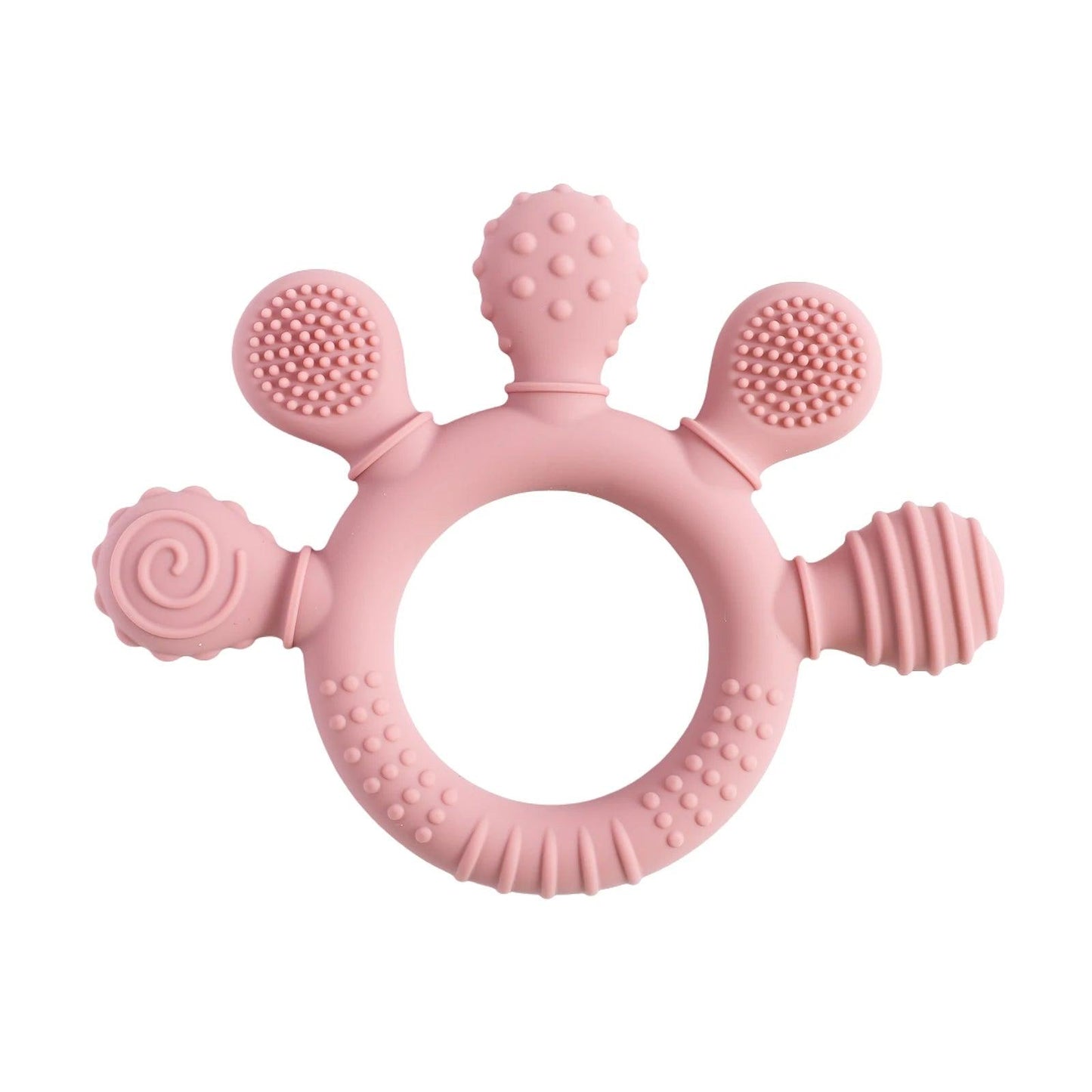 Pink-1 Little Hands Teethers myHelestia 