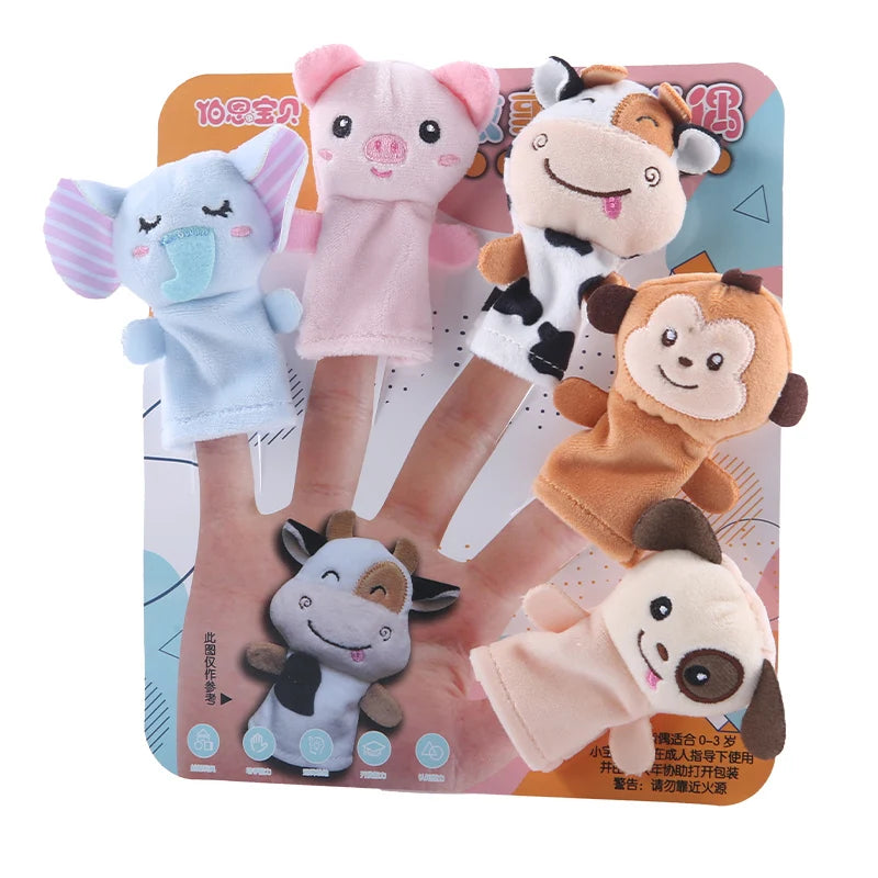 Animals-B-5pcs-Animal-CHINA StoryTime Animal Friends Finger Puppets myHelestia 