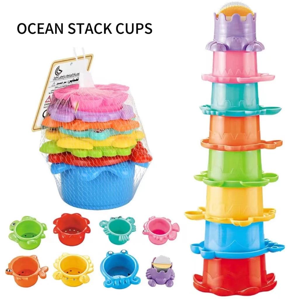 Ocean Fun Stack Cups Tower myHelestia 