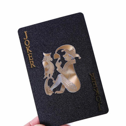 Luxe Black & Gold Poker Deck myHelestia 