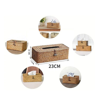 Serene Weave Rattan Tissue Box My Helestia 