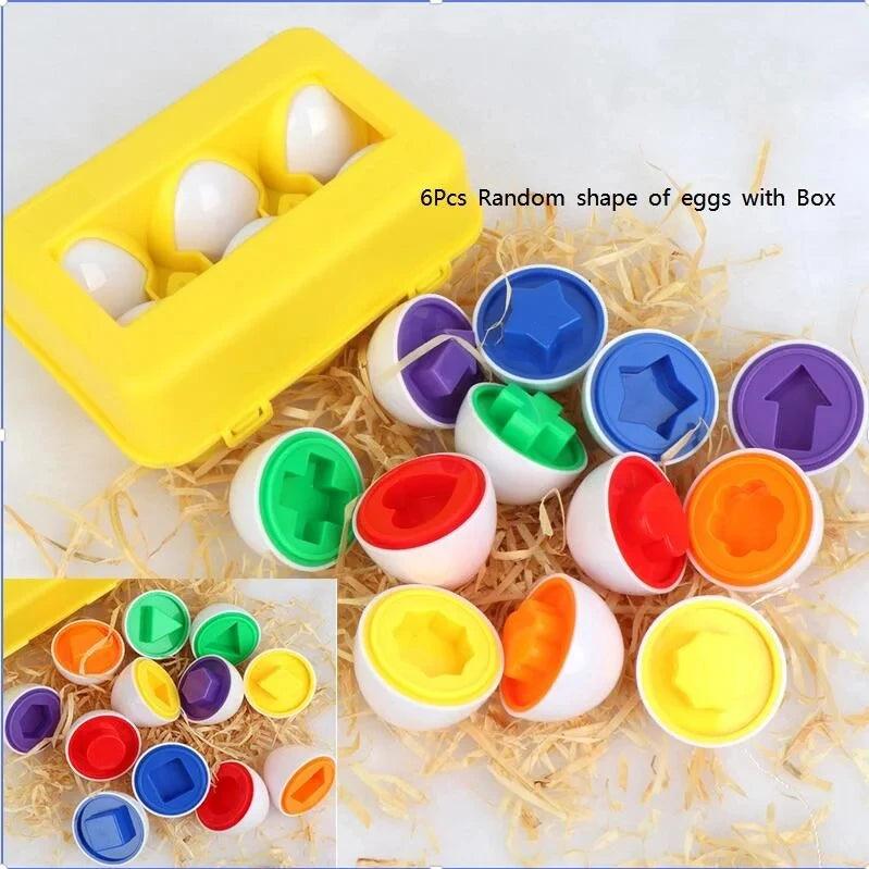 DD001-6pcs-shape ShapeSorter Learning Eggs myHelestia 