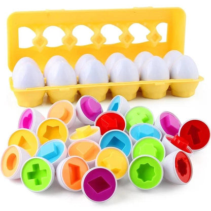 12pcs-shape ShapeSorter Learning Eggs myHelestia 