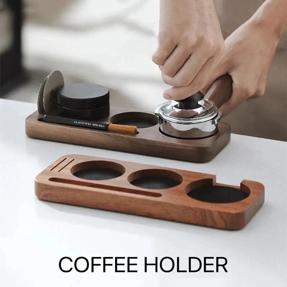 Small BaristaCraft Walnut Espresso Tamper Station My Helestia 