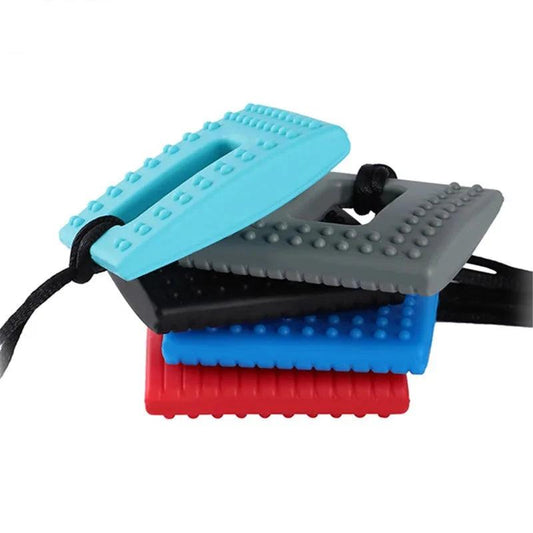 stack of Square Silicone Chewable Toy