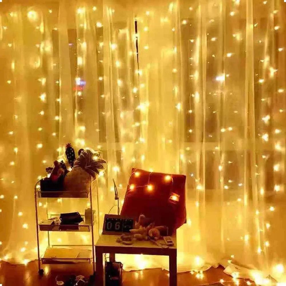 TwinkleWave Holiday Curtain Lights My Helestia 